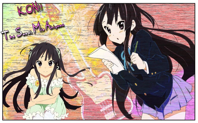 Mio Akiyama in two forms