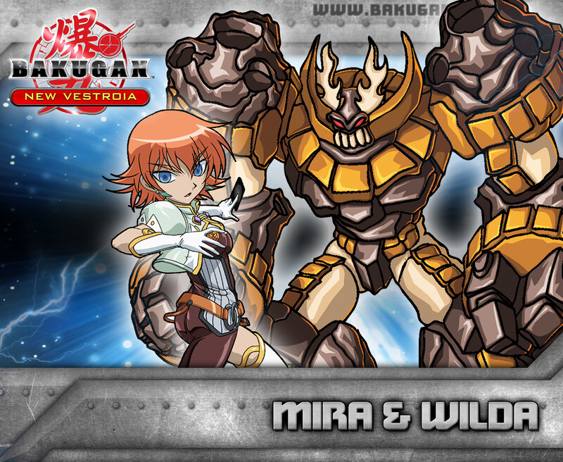 Mira and Wilda from Bakugan