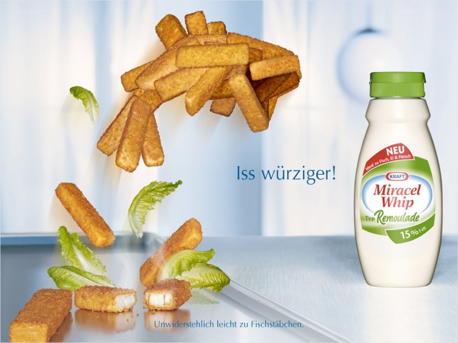 Miracel Whip ad with fish sticks
