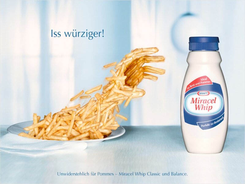 Miracel Whip ad with fries