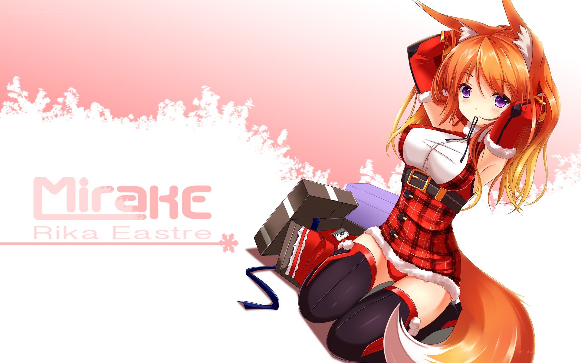 Mirake in a festive outfit