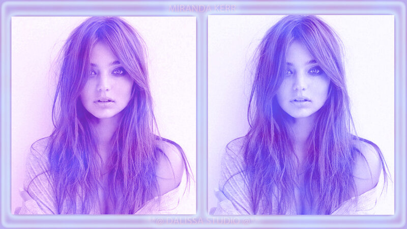 Miranda Kerr Portrait — Purple