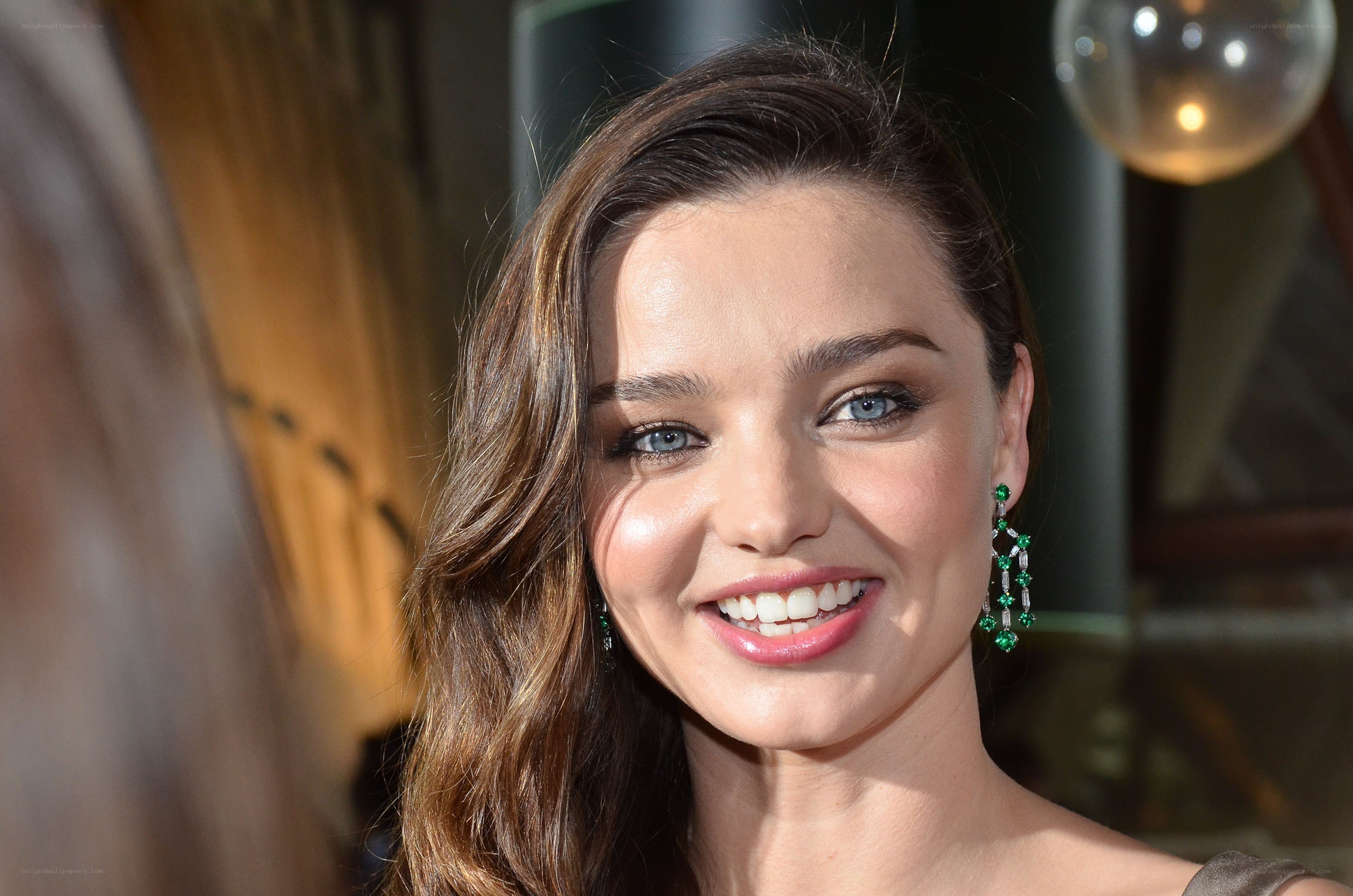 Miranda Kerr smiling at event