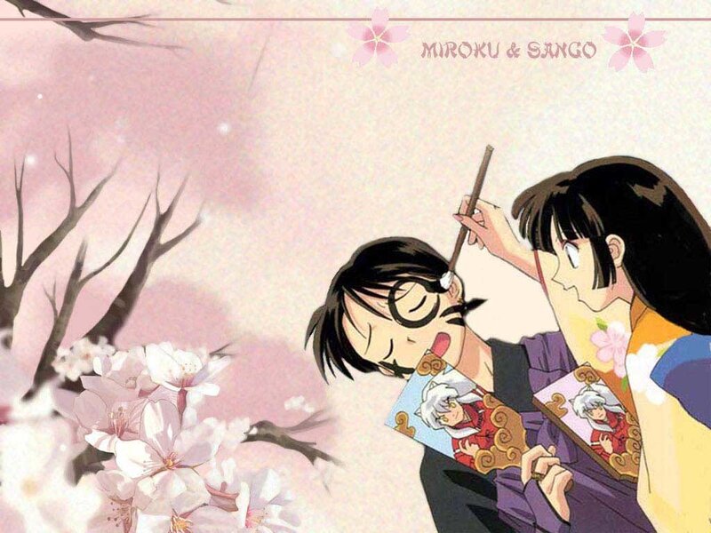 Miroku and Sango with Inuyasha