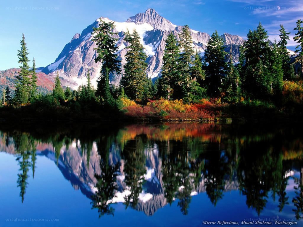 Mirror Reflections at Mount Shuksan