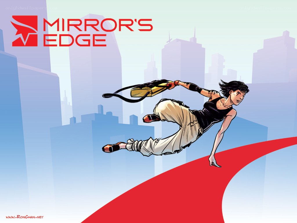 Mirror's Edge character in action