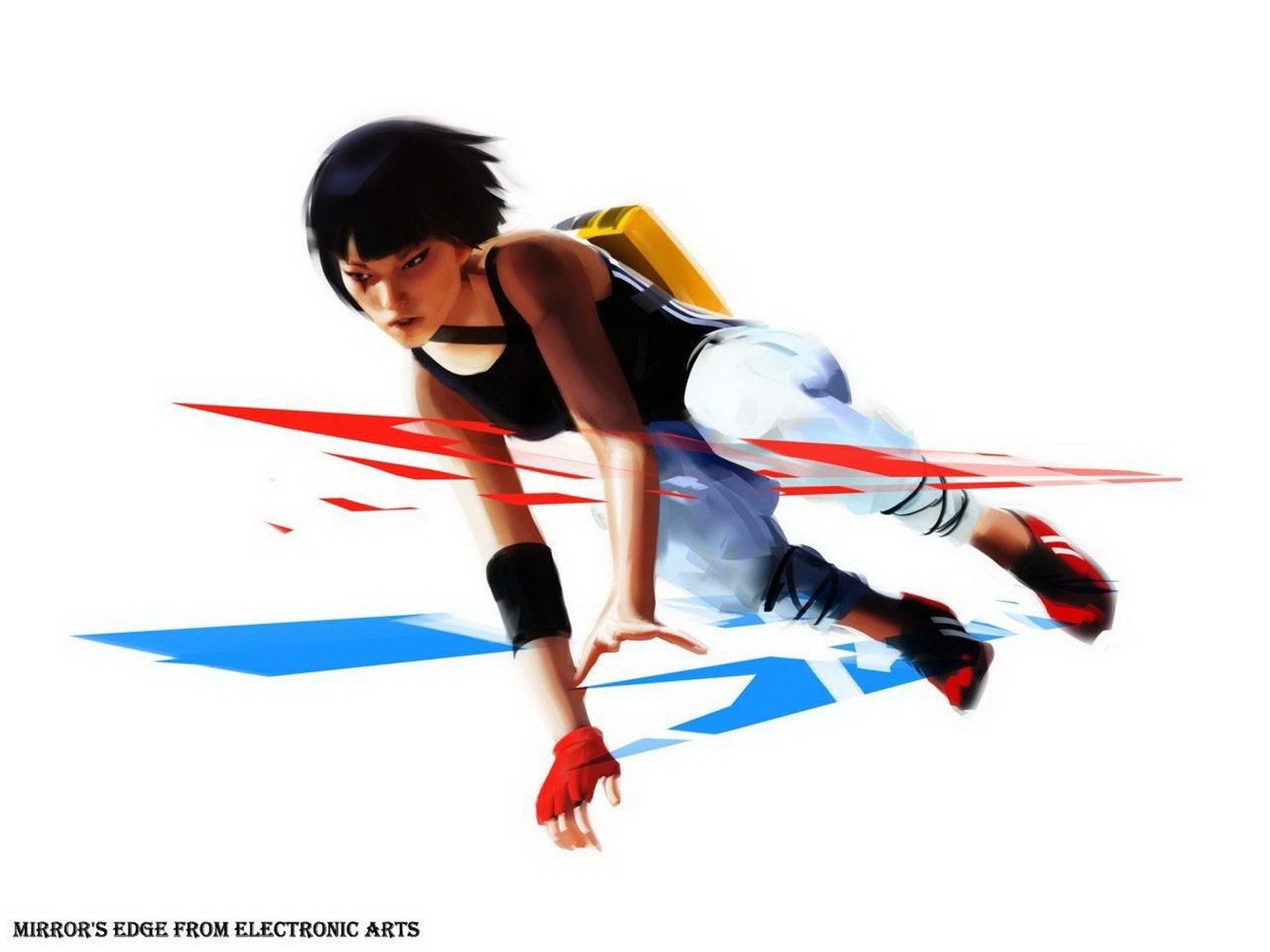 Mirror's Edge character in motion