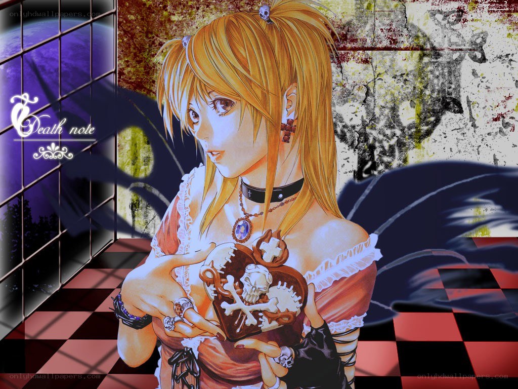 Misa Amane holding a heart