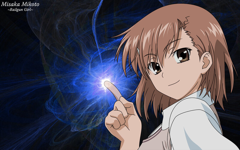 Misaka Mikoto with electric power