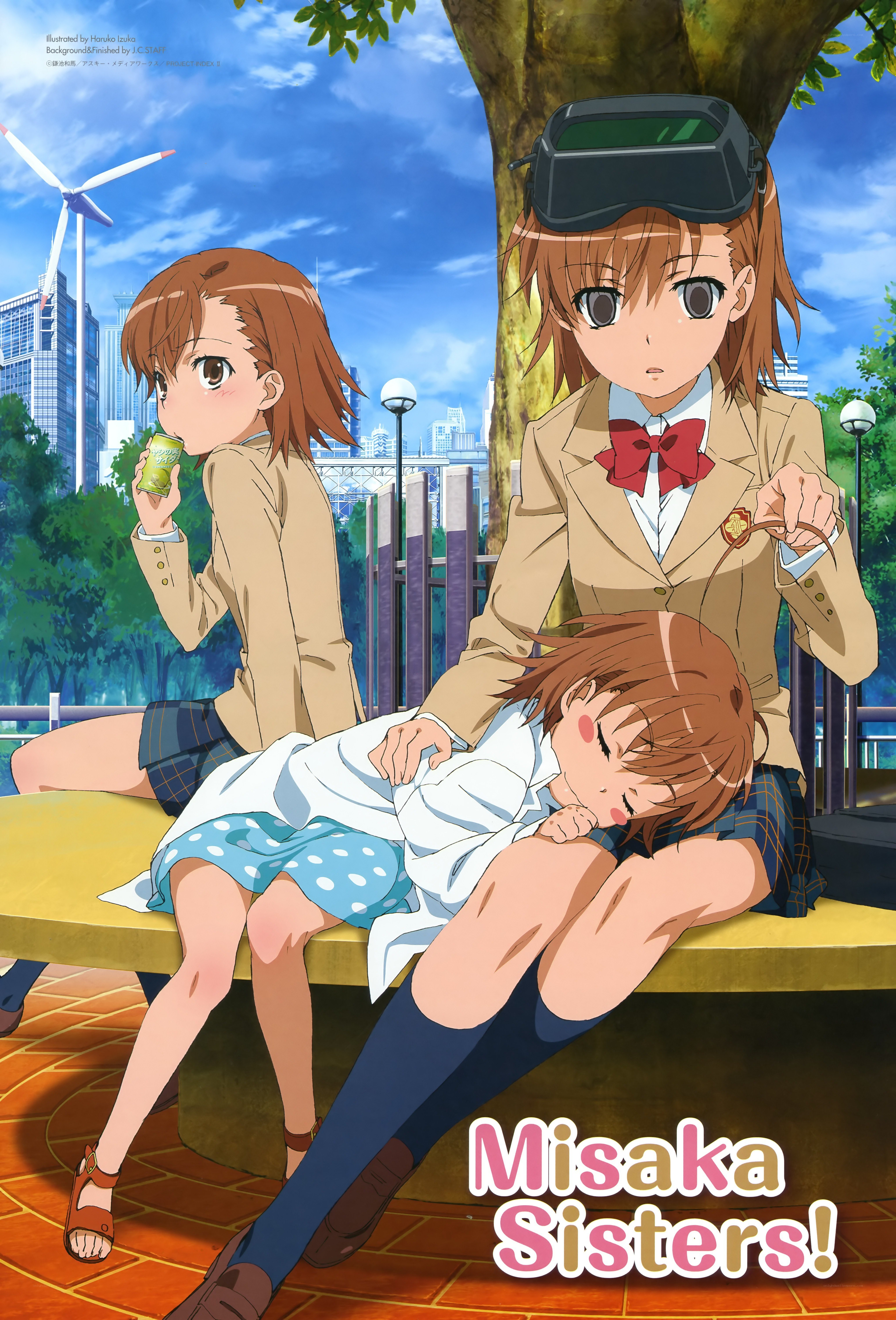 Misaka Sisters anime art