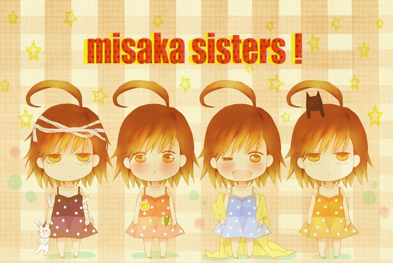 Misaka sisters chibi art
