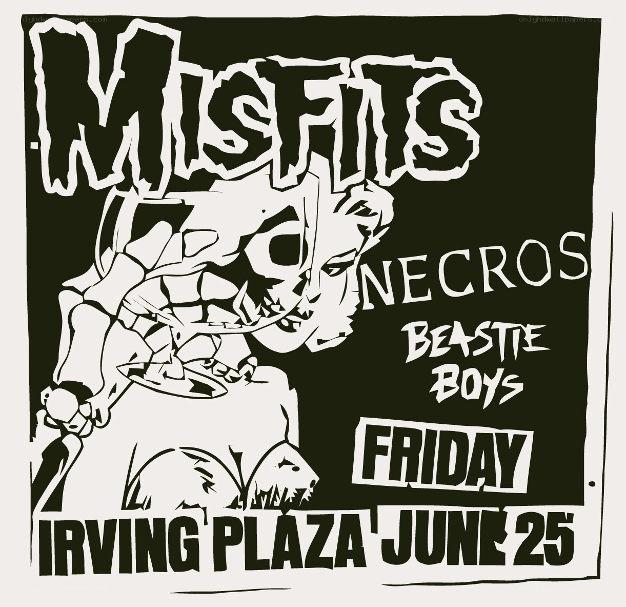 Misfits concert poster