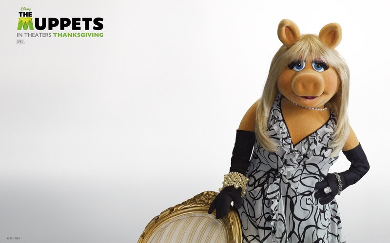 Miss Piggy in formal dress