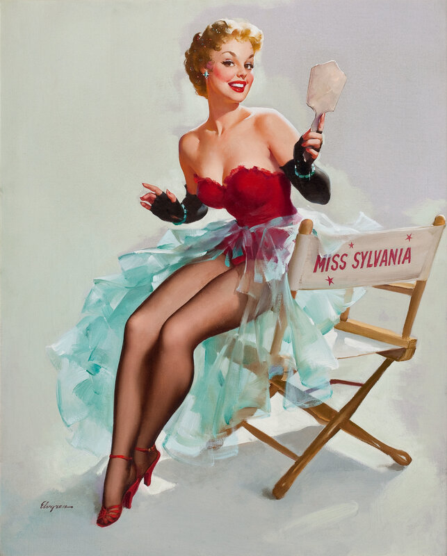 Miss Sylvania in red dress
