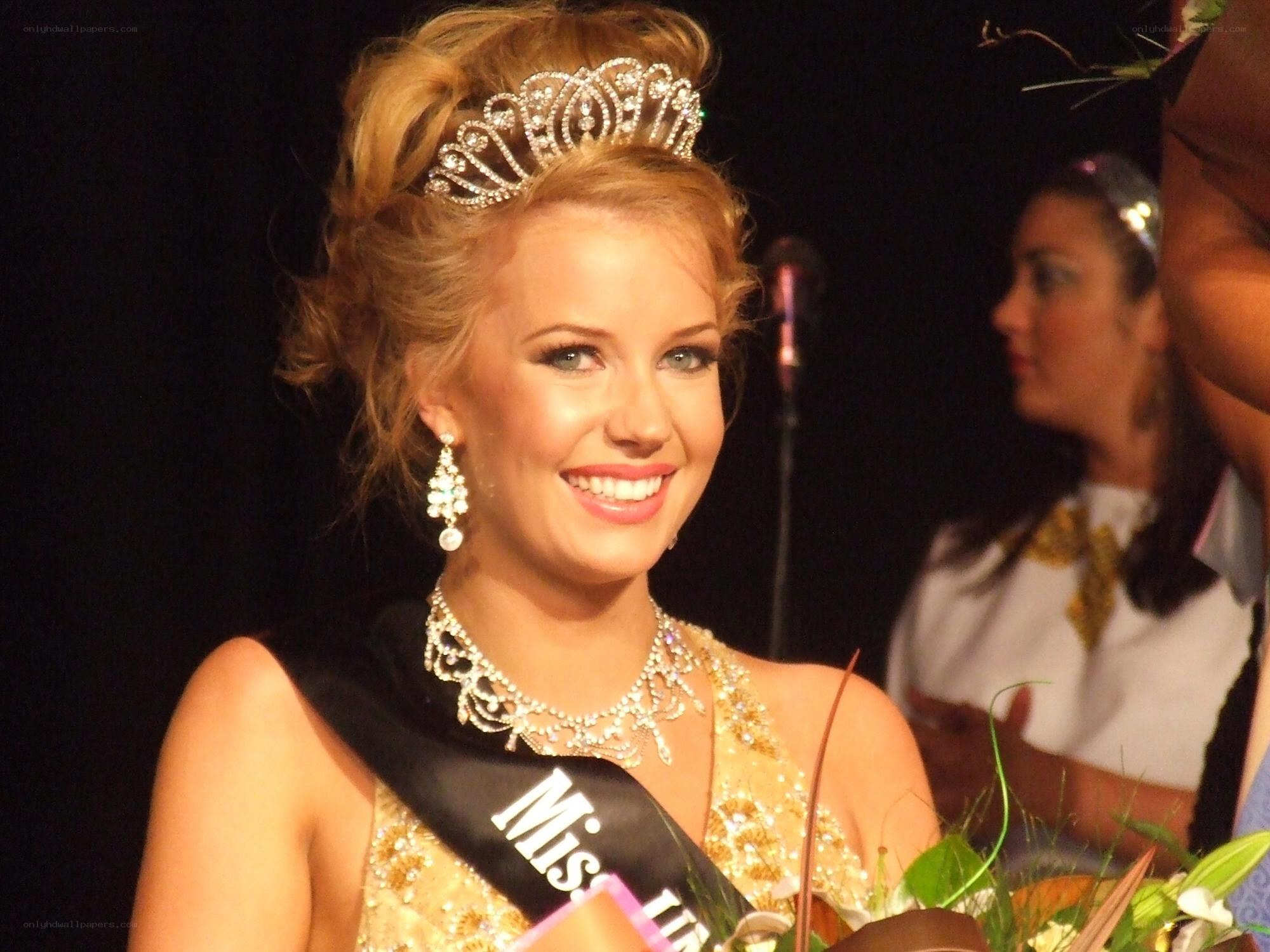 Miss Universe contestant smiling