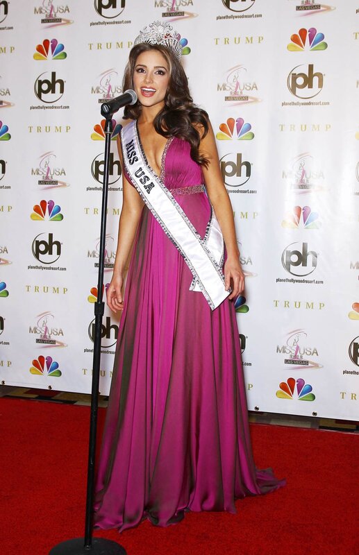 Miss USA in magenta gown