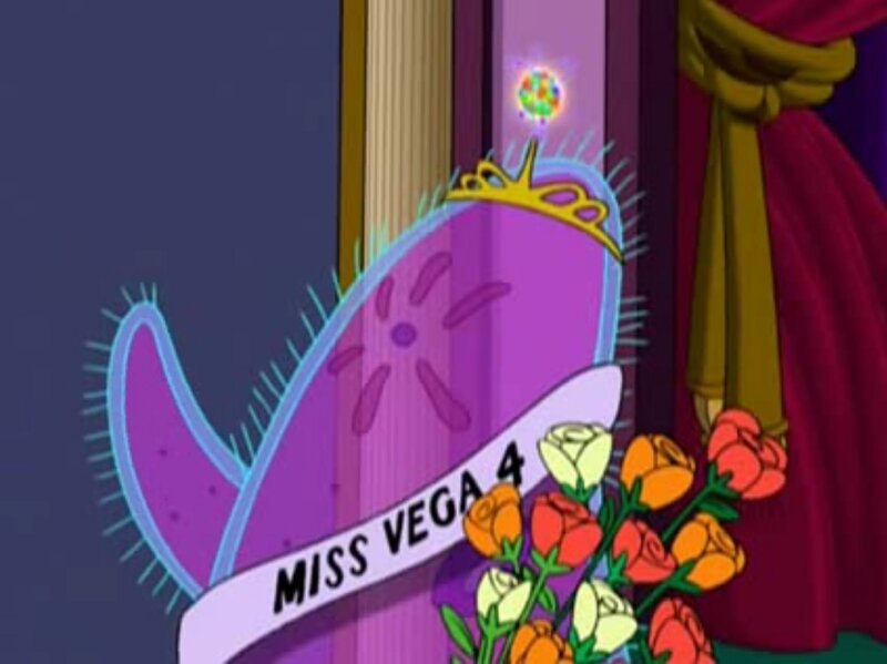 Miss Vega 4 sign on stage