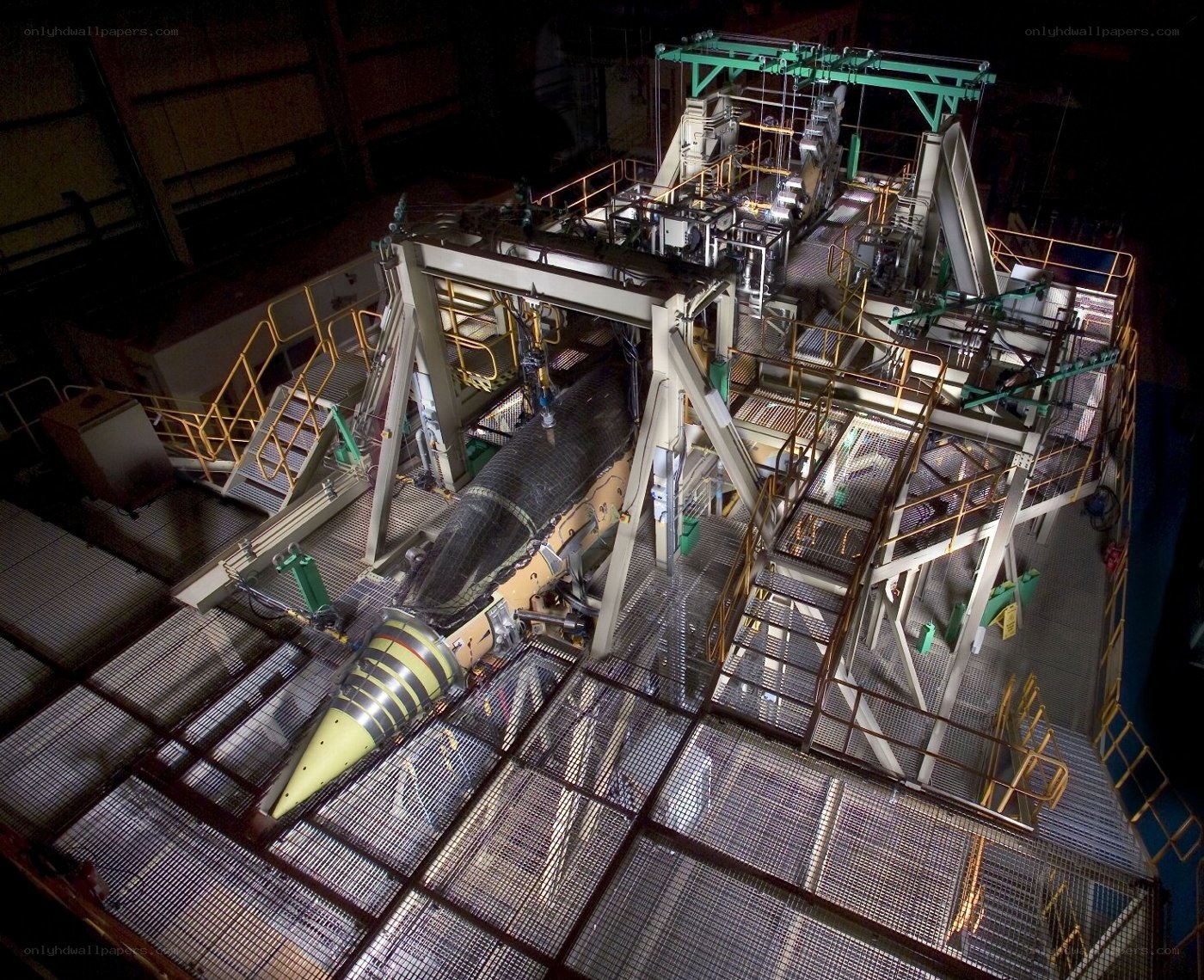 missile assembly in factory