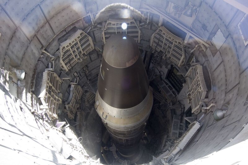 Missile in Silo — Gray, Industrial, Photograph