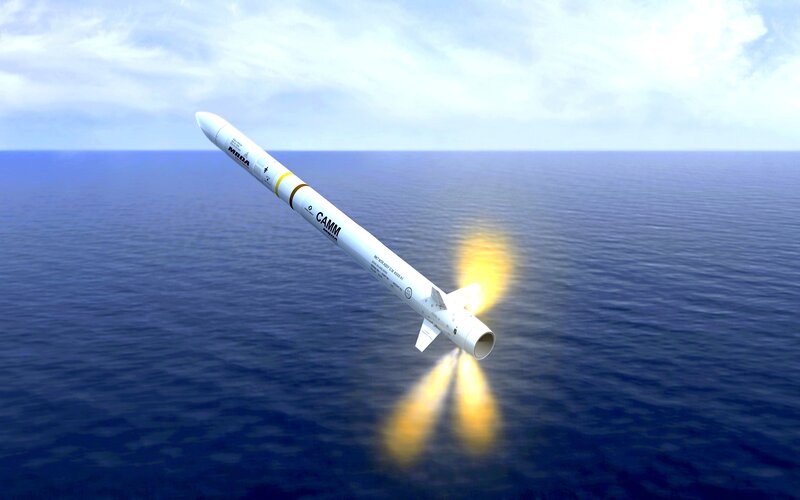 Missile Launching over Ocean