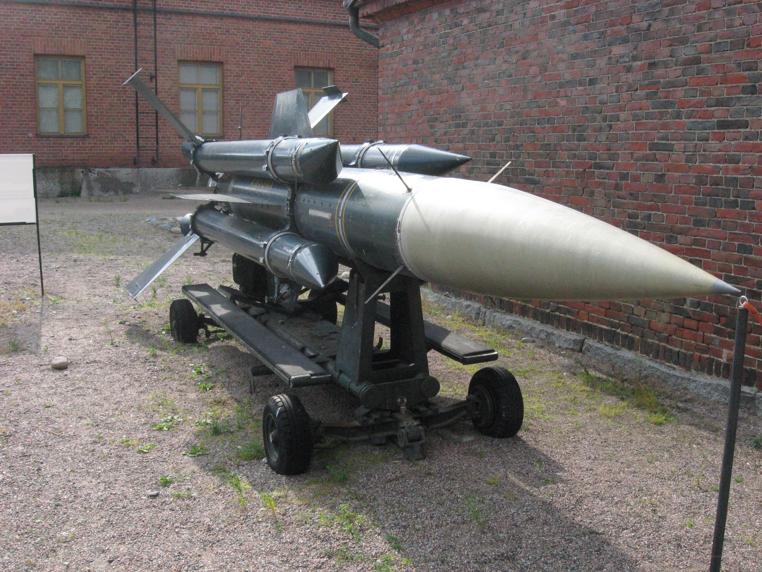 missile on display at museum