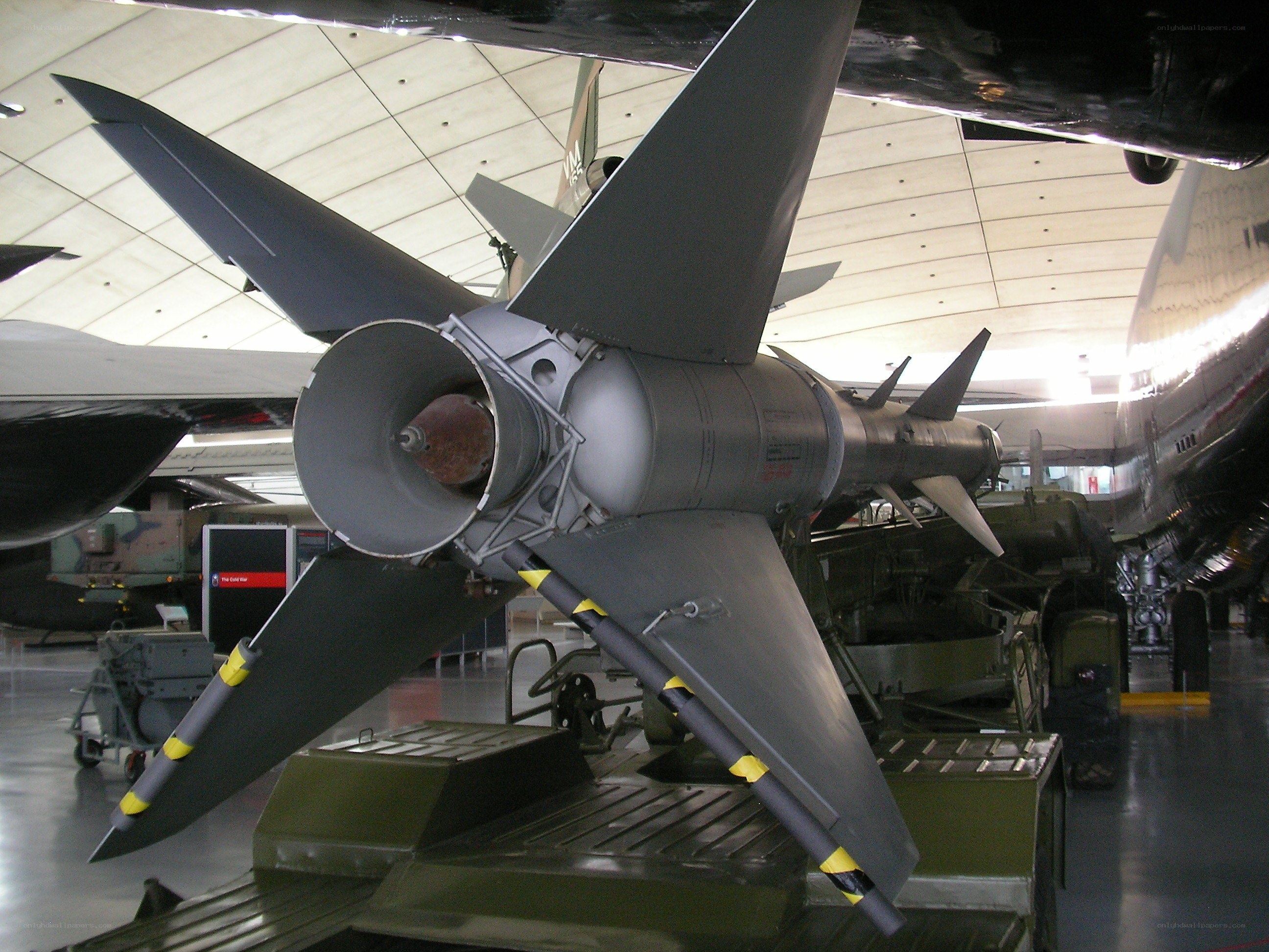 missile on display in museum