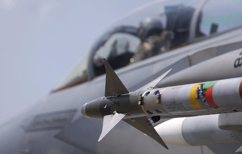 Missile on Fighter Jet — Gray, Neutral