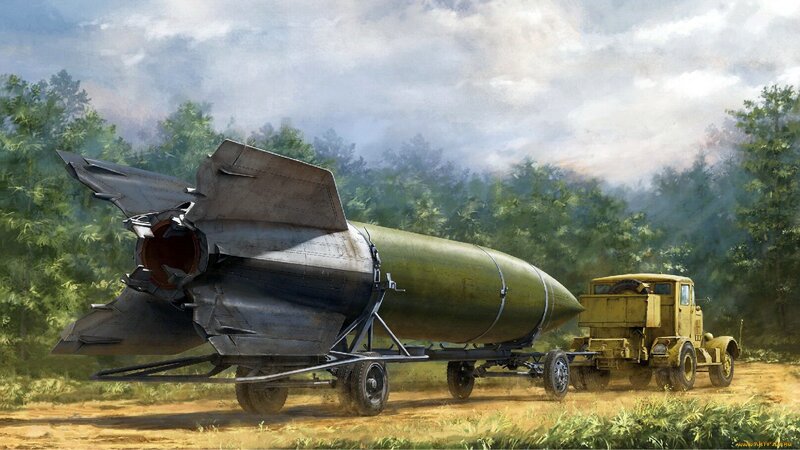 Missile on Trailer