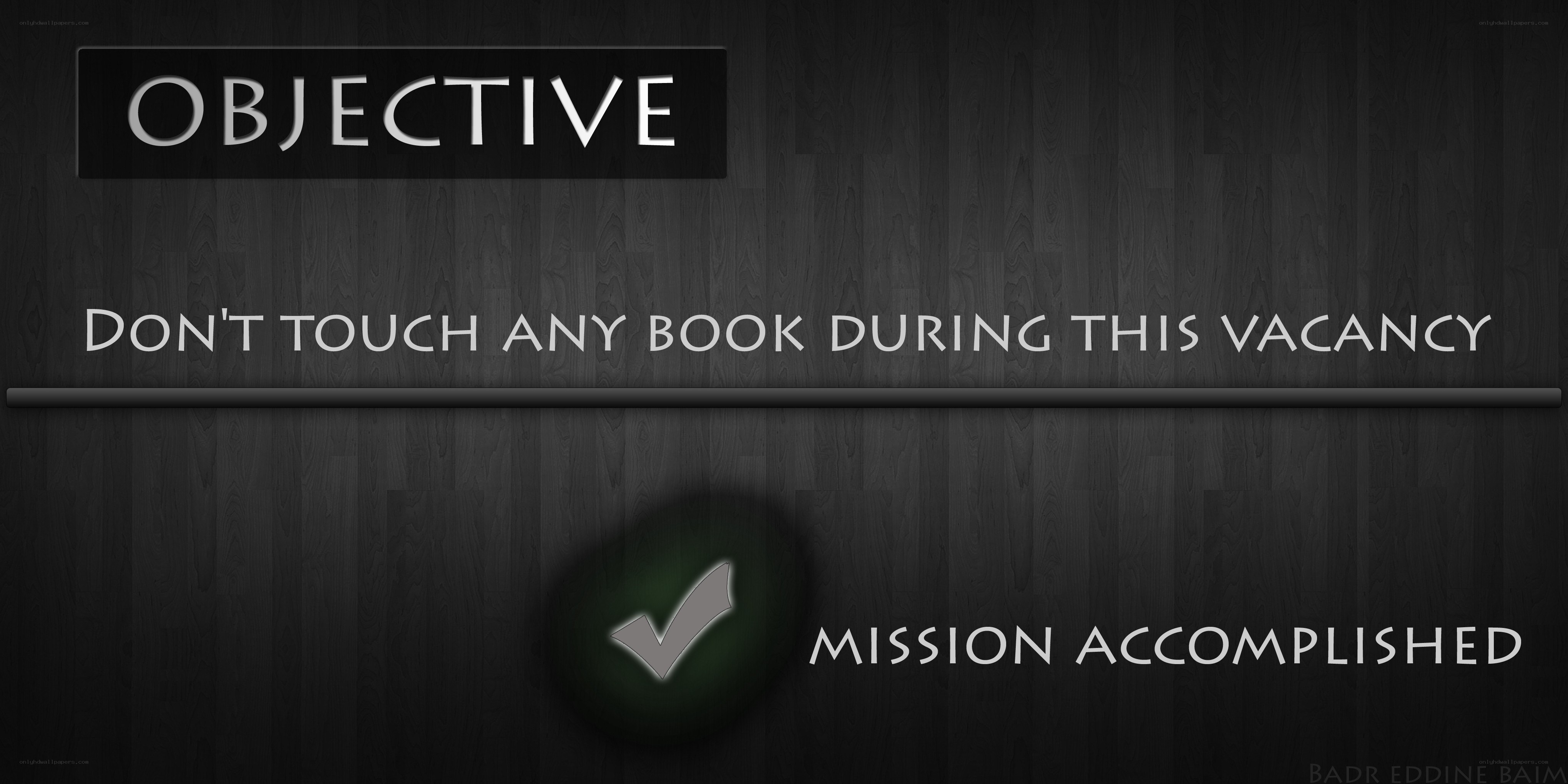 Mission accomplished screen
