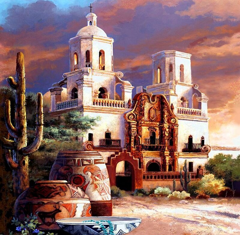 Mission Church in Desert