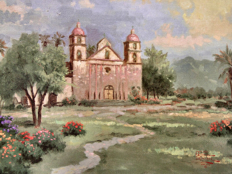 Mission Church Painting