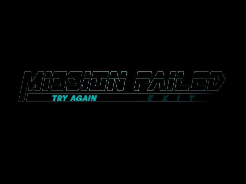 Mission Failed screen