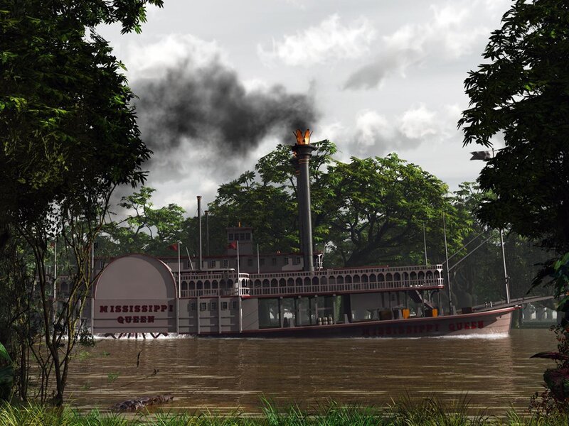 Mississippi Queen paddle steamer