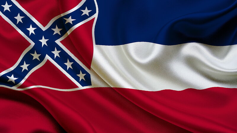 Mississippi State Flag — Red