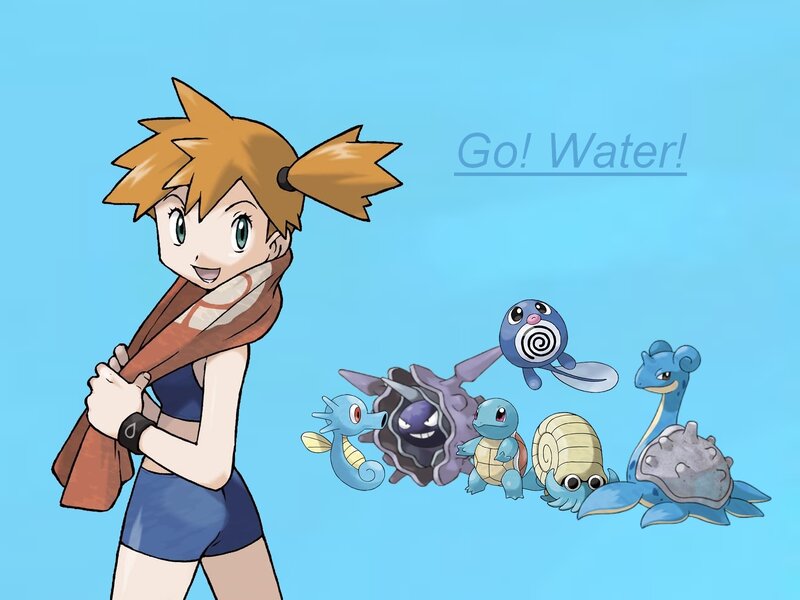 Misty and her Water Pokémon