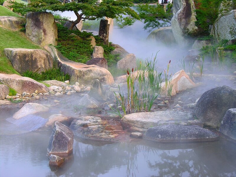 Misty Garden Pond