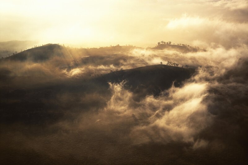 Misty Hills at Sunrise