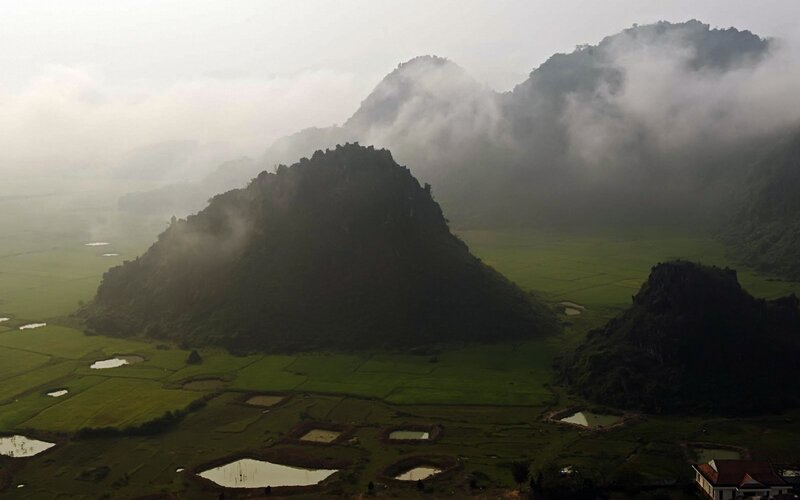 Misty Karst Mountains
