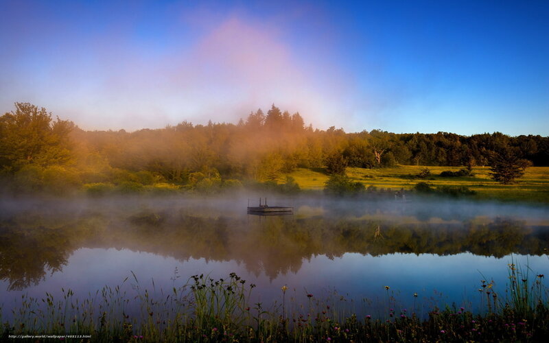 Misty Lake at Dawn