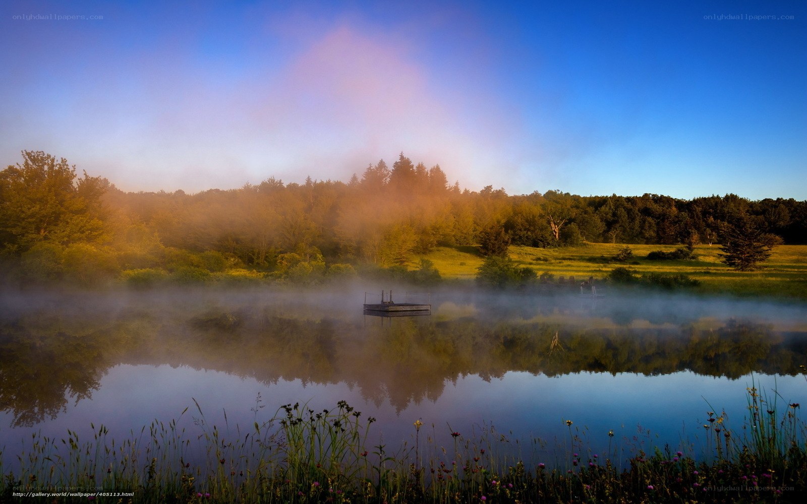 Misty Lake at Dawn