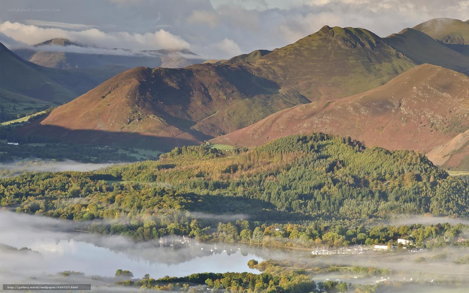 Misty morning over Lake District