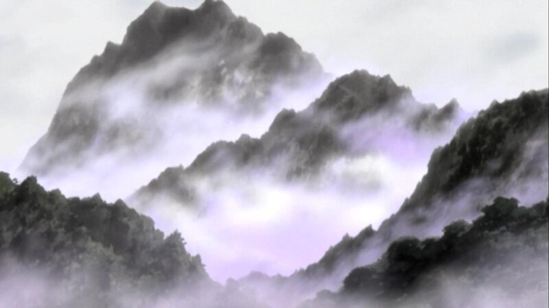 misty mountain landscape