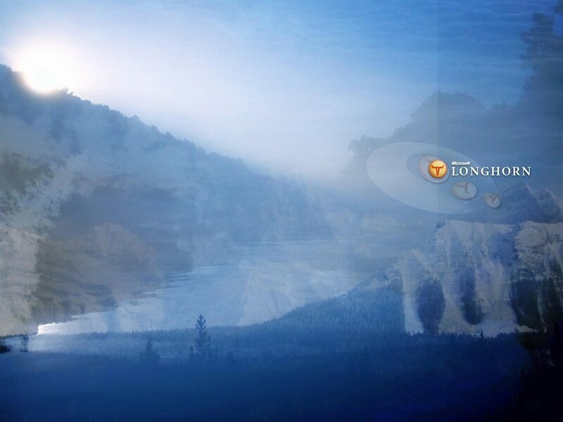 Misty mountain landscape