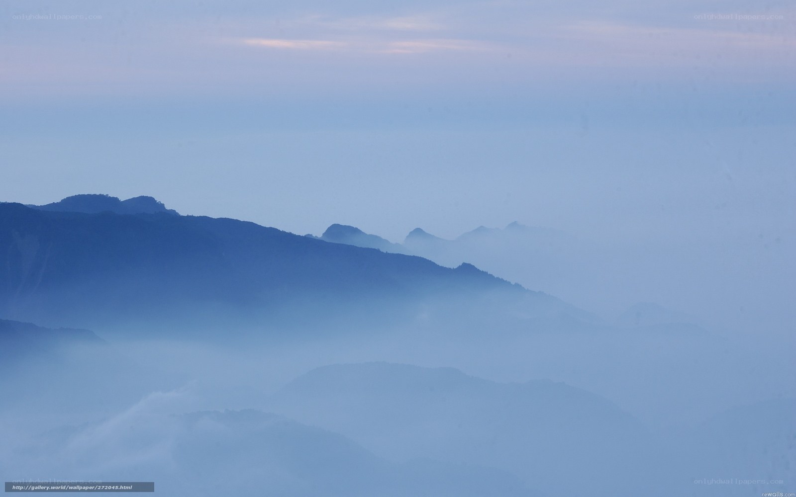 Misty mountain landscape