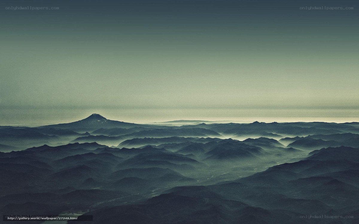 Misty mountain landscape