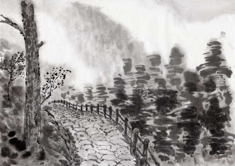 Misty Mountain Path