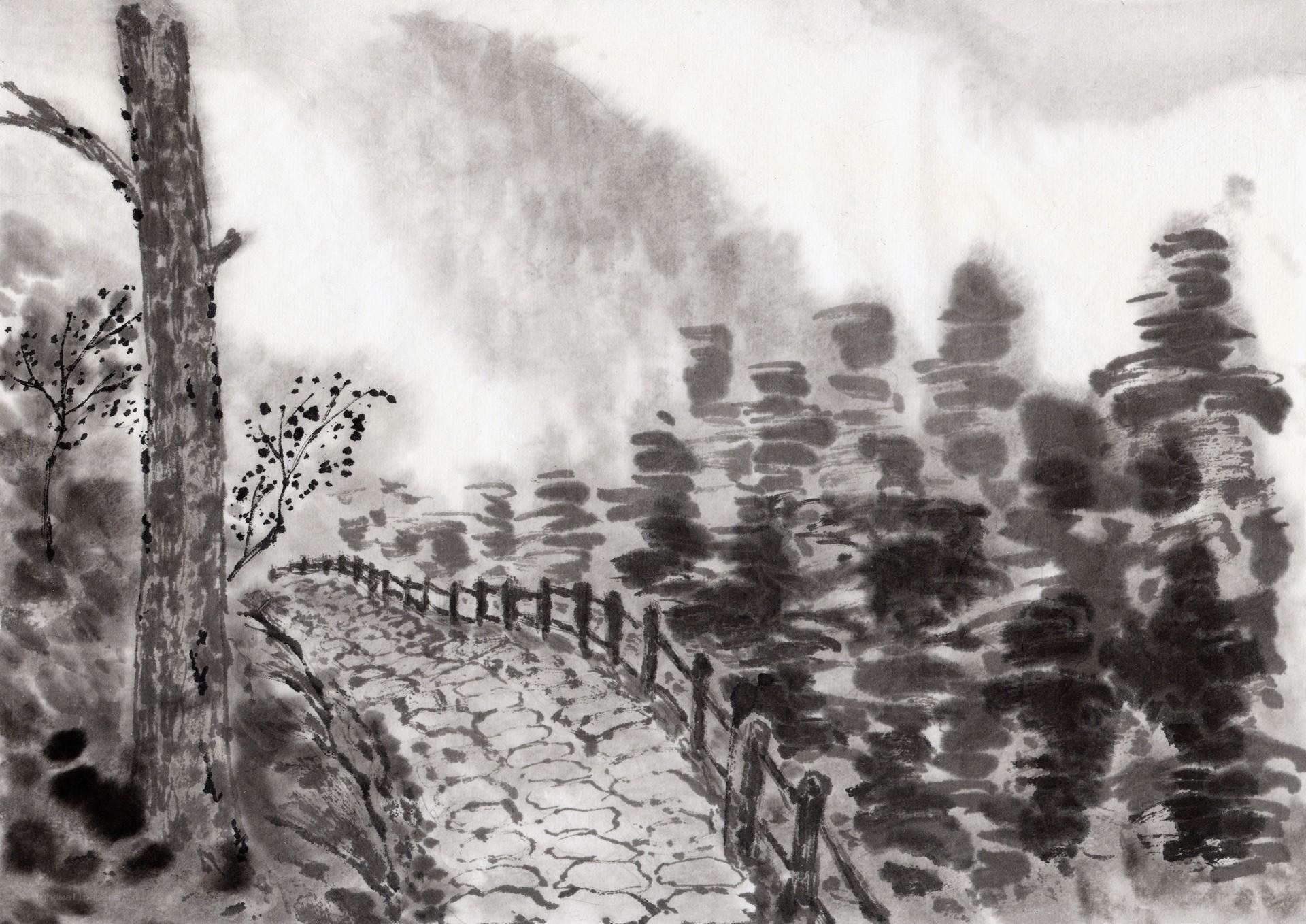 Misty Mountain Path