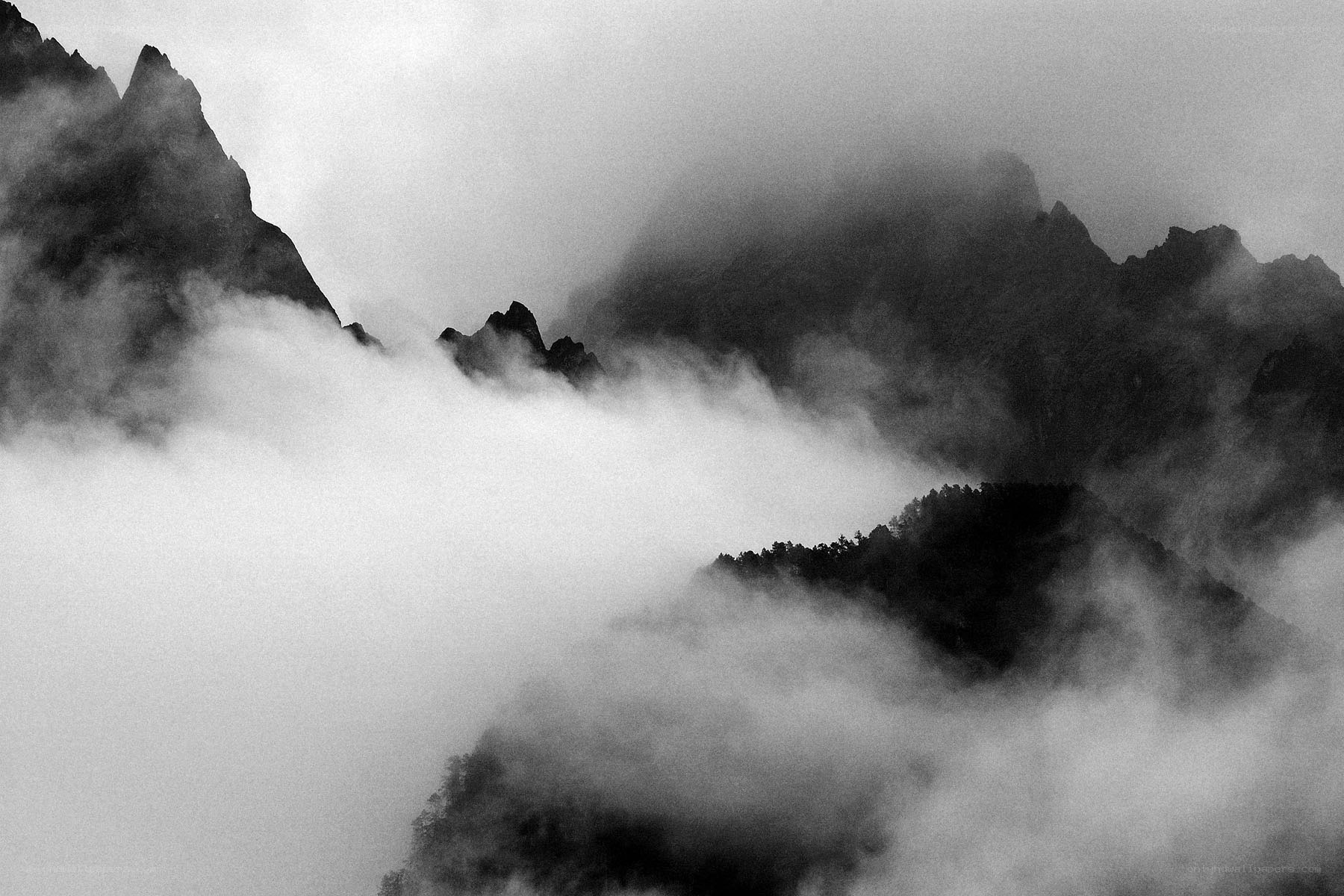 Misty Mountains Landscape