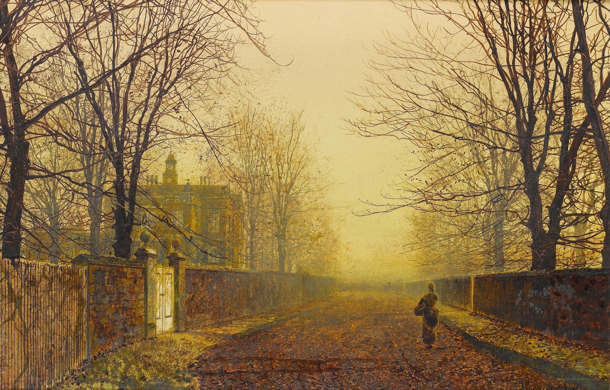 Misty Path to a Manor