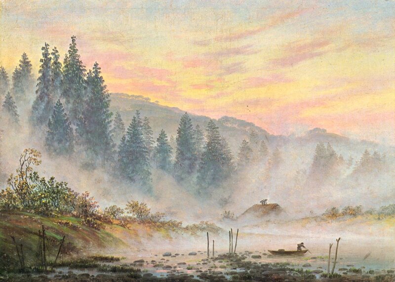 Misty River at Dawn